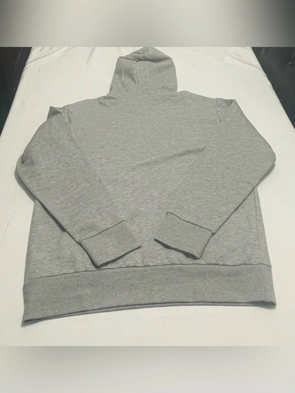 NWT adidas Gray Hoodie with Blue Logo Graphic pullover